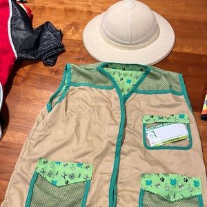 Safari costume with vest and hard hat. Melissa & Doug